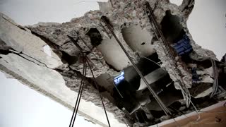 Civilian apartment buildings shelled in Kharkiv