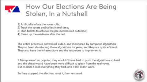 Dead & Departed. How Our Elections Are Being Stolen - NVAP Presentation - Clip 25 of 32