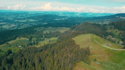 Bernese Oberland Aerial View Switzerland Canton Bern