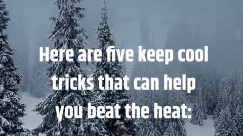 TOP 5 TRICKS TO KEEP COOL! #viral #motivation #climate #weather