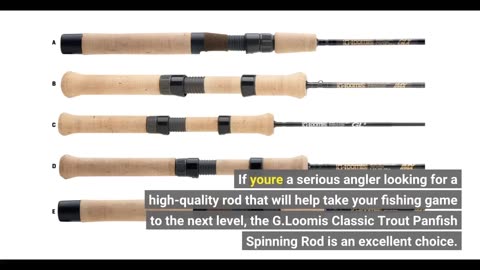 Honest Comments: G.Loomis Classic Trout Panfish Spinning Rods