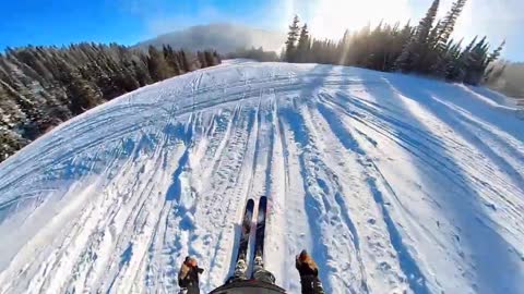 Backcountry Couloir Skiing- Bridger Bowl Montana