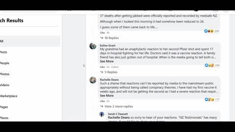 Post shut down after too many people reporting vaccine deaths & reactions