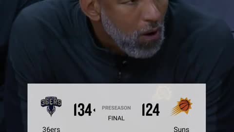 The Suns lost to an NBL team in the preseason with their starters playing