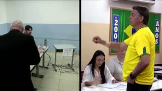 Brazil's top election candidates cast their votes