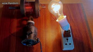 I make 220v electric Generator from DC Motor magnet