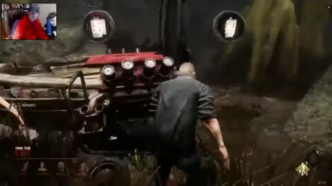 DBD Grand Dad silently sees Dad and Son get Jump Scared