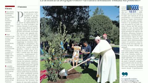 Il sinodo di Pachamama del 4/10/2019 che sconsacrò San Pietro,il libro del gesuita Bergoglio "Nostra Madre Terra" e l'enciclica "Fratelli tutti" dimostrano che è un pagano massone eretico apostata e uno stregone di merda