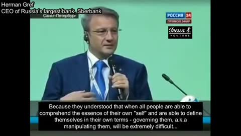 Herman Gref, CEO Sberbank, 2012 | Shield the truth from the untrustworthy masses