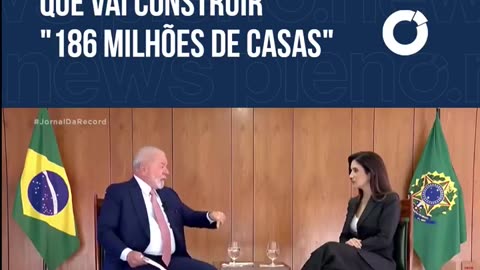 Lula “derrapa” e diz que vai construir “186 milhões de casas”