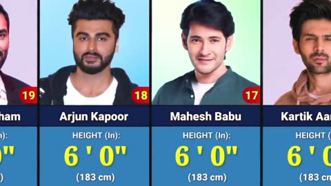 Height Comparison - All indian Actors Height Comparison