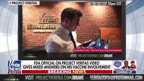 James O'Keefe joins Sean Hannity to discuss new #ExposeFDA bombshell report by Project Veritas