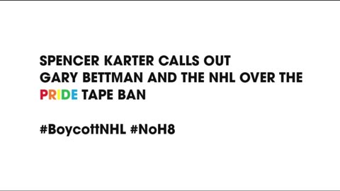 Spencer Karter Calls Out Gary Bettman And The NHL Over The Pride Tape Ban