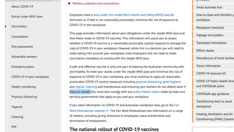 Protect yourself against mandatory vaccination - Australian Immunisation Handbook & SafeWork NSW