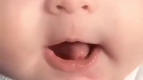 cute baby talking