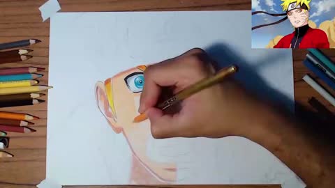 Sasuke Speed Drawing - Desenhar Anime Facil