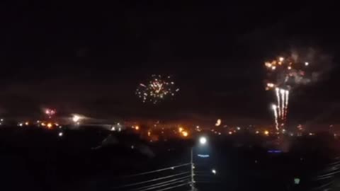 New Years fireworks in Donestk City