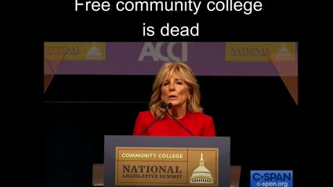 Jill Biden says free community college is dead