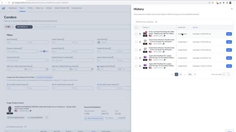 How to View the History of your Cerebro Searches - Cerebro Pro Training