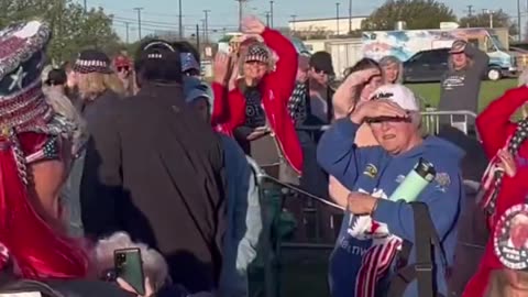 Trump Rally in Texas_ MASSIVE lines are already forming to see the former President in Waco today.
