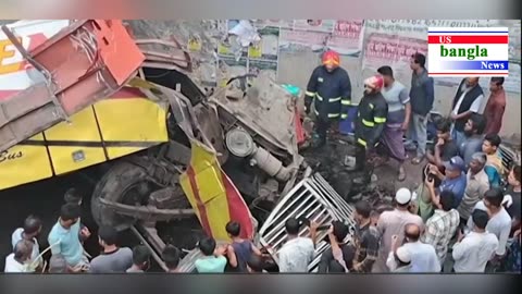Madaripur expressway railings fall into bus ditch death toll rises to 19