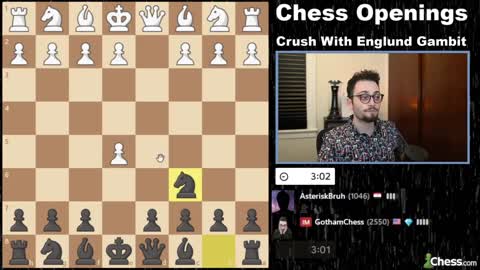 WIN IN 8 MOVES: The Englund Gambit