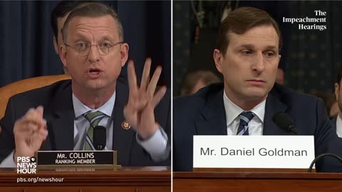 Rep Doug Collins questions Daniel Goldman // Impeachment Trial