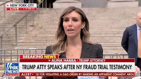 🚨MUST WATCH: Trump attorney @AlinaHabba speaks outside NYC courthouse.