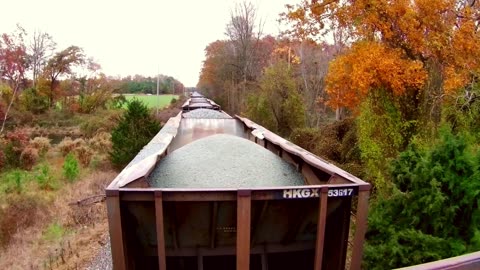 Train Hopping Through Beautiful Fall Scenery