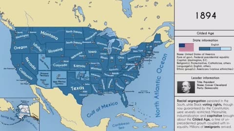 Map of the States over time