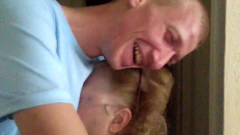 Emotional surprise reunion between grandma and grandson