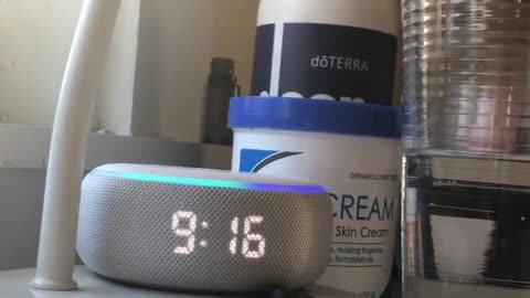 Person Struggles to Dismiss Morning Alarm After Voice Activated Digital Assistant Fails