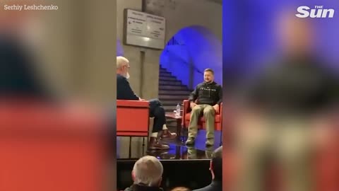 David Letterman interviews Zelensky in underground Kyiv metro station