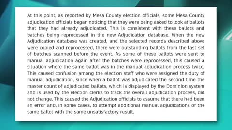 News clip: Definitive Electronic Manipulation in Mesa County CO Elections