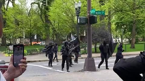 Portland Antifa attack GOP Campaign event and staff - 3