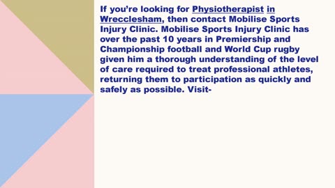 Best Physiotherapist in Wrecclesham