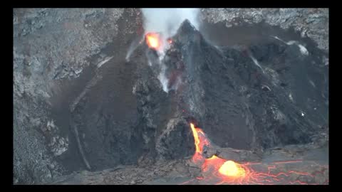 Kīlauea Volcano Eruption! Crater Lake Halema‘uma‘u Activity! Telephoto Video Latest!