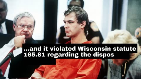 Jeff Dahmer's Attorney Recommends Disposal Of Biological Evidence, In Violation Of Wisconsin Law