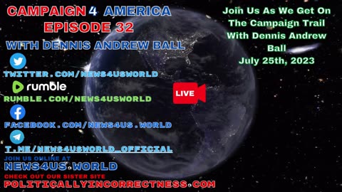 CAMPAIGN 4 AMERICA Ep 32 With Dennis Andrew Ball - Getting On The Campaign Trail
