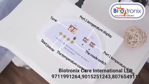 Biotronix Full Body Heating Blanket Far Infrared 2 Zone for physiotherapy and Slimming