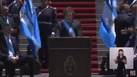 Javier Milei officially sworn in as Argentina's President.