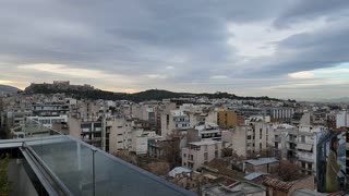 VIEW FROM WYNDHAM GRAND HOTEL ATHENS GREECE