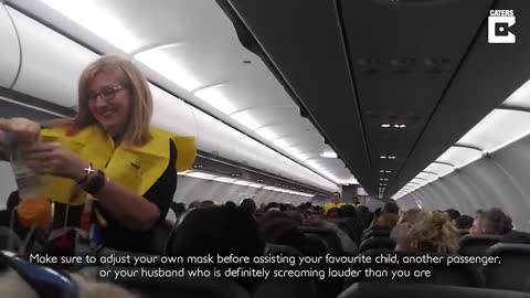 Funniest Airplane Safety Introduction Protocol of All-time (LOL)