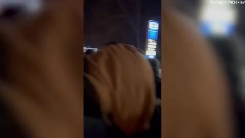 Video appears to show immigrants blocked at the Polish border