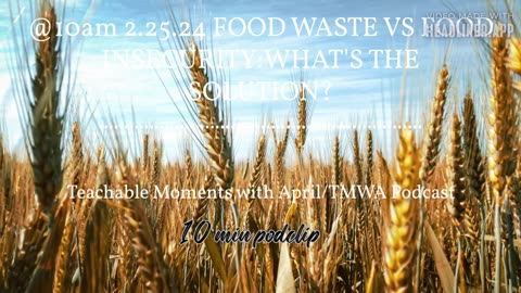 2.25.24 @10am Food Waste vs Food Insecurity:What's The Solution?