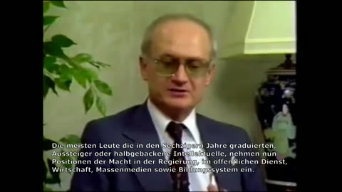 Yuri Bezmenov ex-KGB - Demoralization, destabilization, crisis and normalization (1984)