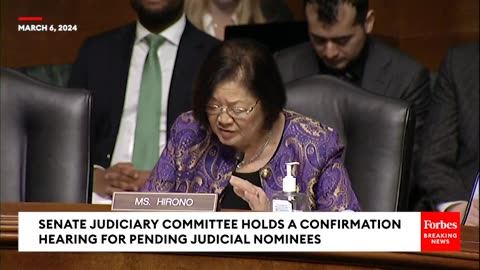 'I Consider Poetry To Be A Creative Endeavor'- Mazie Hirono Questions Nominee About His Poetic Works