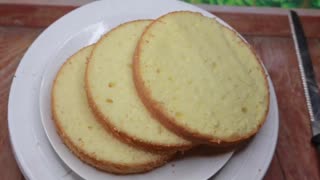 Sponge cake recipe without oil,butter,baking powder,soda