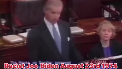 Joe biden’s racist comments on the floor of the us senate August 23rd 1974