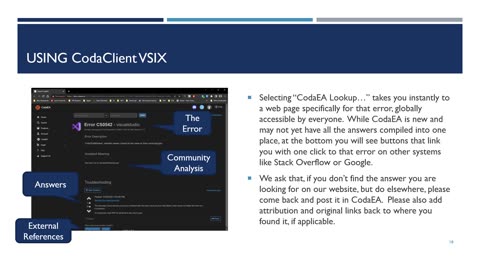 ICEMU 104 Configuring and Using CodaClientVSIX for Visual Studio